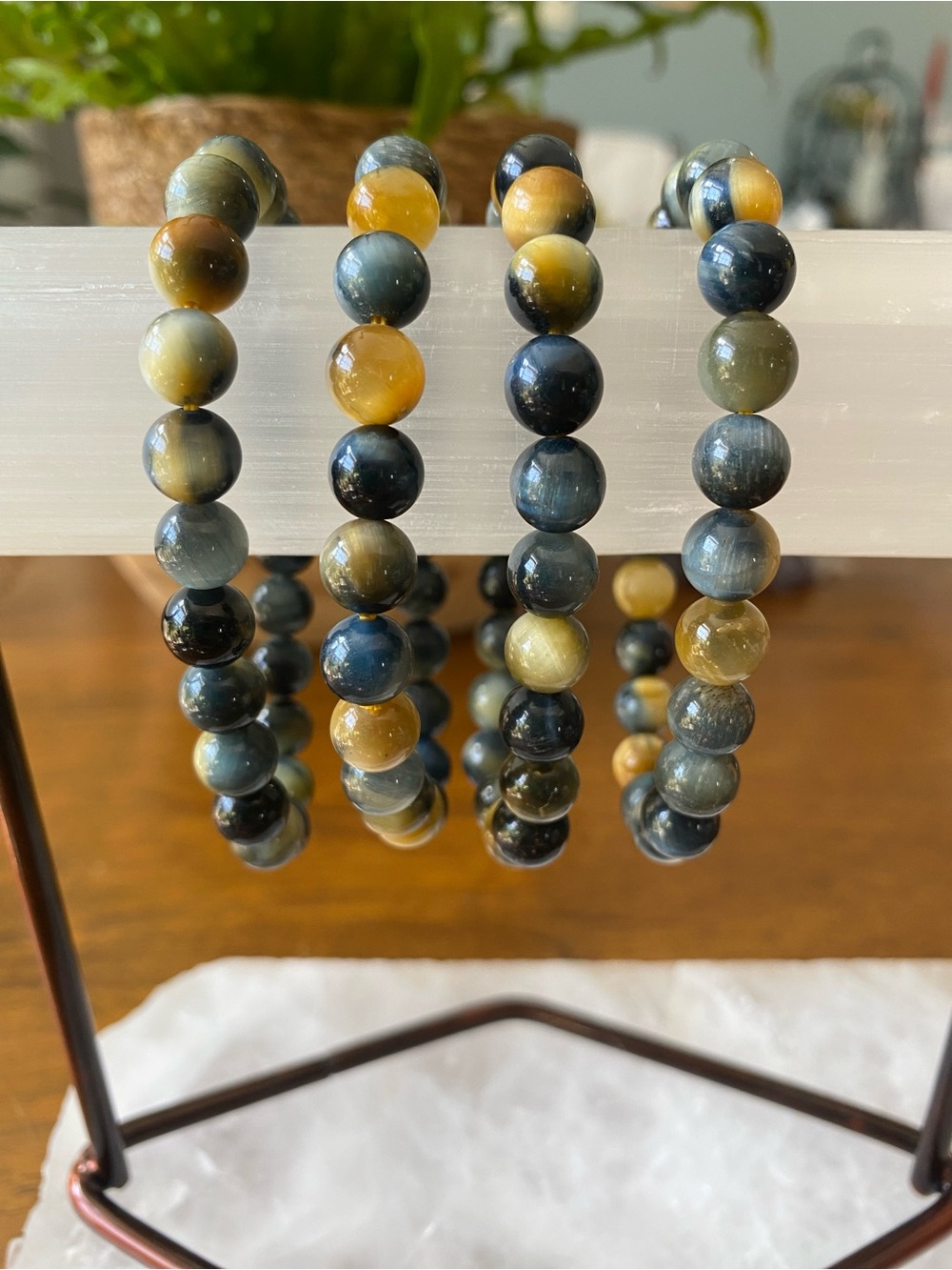 💛💙 Yellow and Blue Tiger’s Eye Bracelets 💙💛
